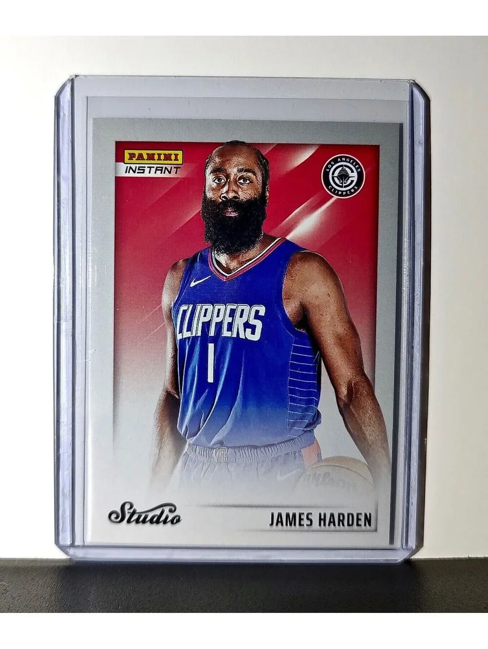 James Harden 2024-25 Panini NBA Studio #19 Card Los Angeles Clippers 1/275
